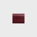 SMALL FLAP WALLER TRIOMPHE IN SHINY CALFSKIN LIGHT BURGUNDY - Image 3
